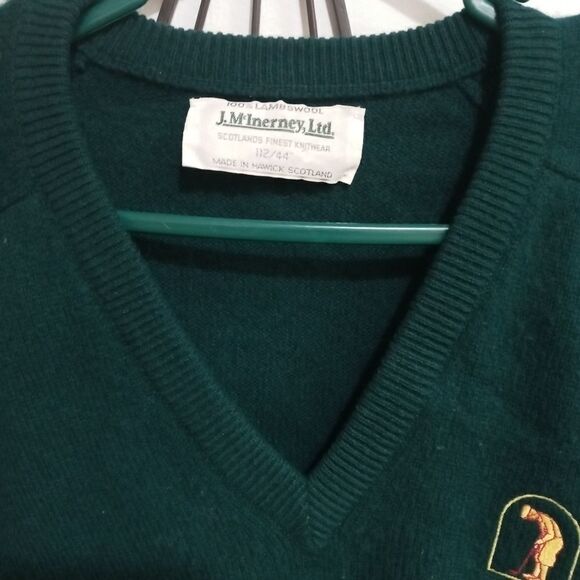 Lot Of 2 J. McInerney Ltd. Men 100% Lambswool Golf - Picture 7 of 9